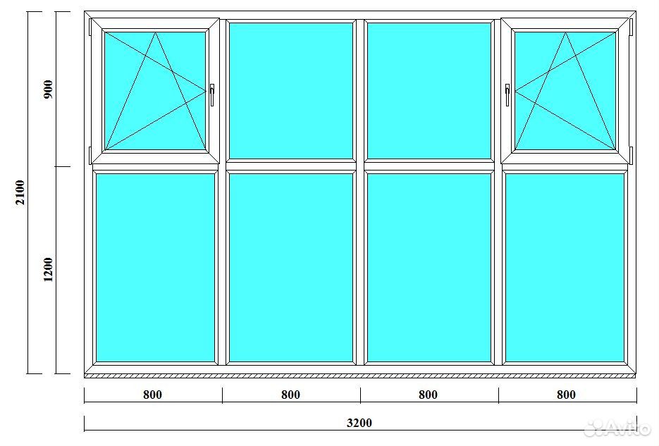 Размер пластиковых окон для частного дома фото