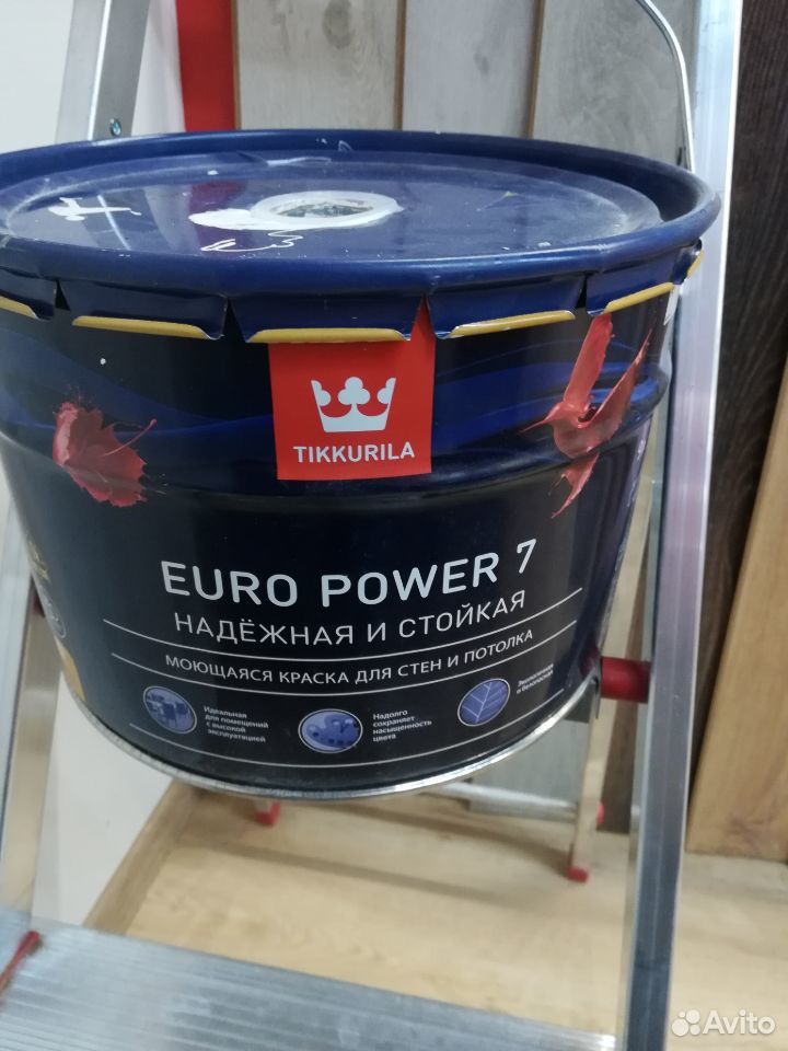 Euro power 7 9л. Краска Tikkurila Euro Power-7. Тиккурила евро Пауэр 7 9 литров. Краска евро 7 Тиккурила 9 литров. Tikkurila Euro Power 7 х498.