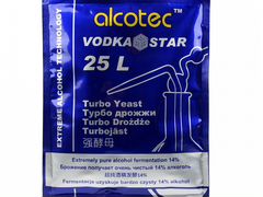 Спиртовые дрожжи Alcotec "VodkaStar Turbo", 66 г