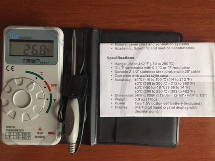 Электронный термометр HM 100 для измерения t жидко