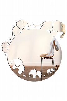 Декоративное зеркало «Слоны»