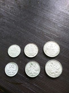 Нобор серебреных монет