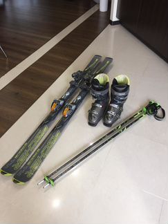 Горные лыжи Fischer ростовка160,ботинки tecnica-43