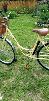 Велосипед дамский.новый.бежевого цвета.возможна до