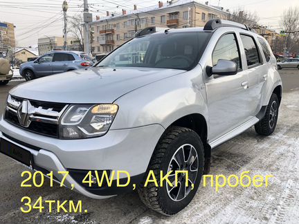 Renault Duster 2.0 AT, 2017, 34 000 км