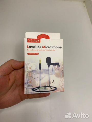 Петличный микрофон новый