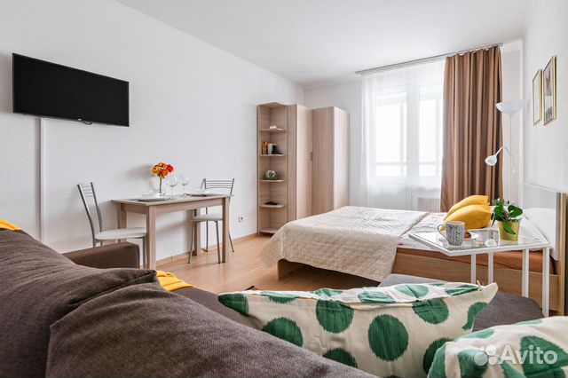 

Квартира-студия, 26 м², 2 кровати