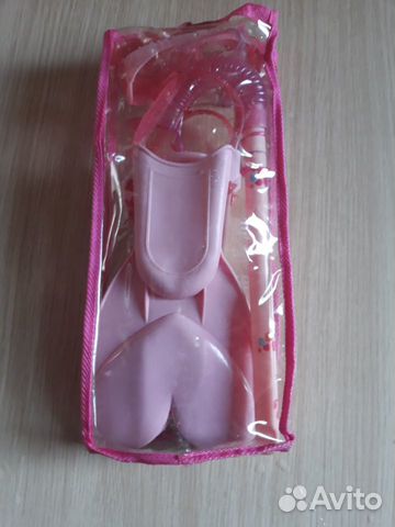 Детский набор для плавания: ласты, очки, трубка