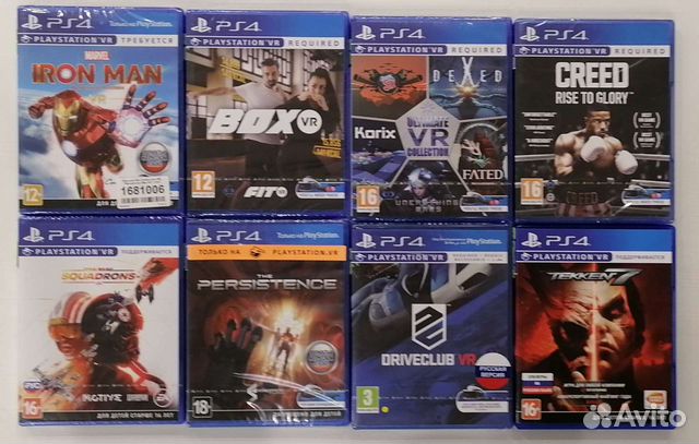 Игры для шлема VR PS4