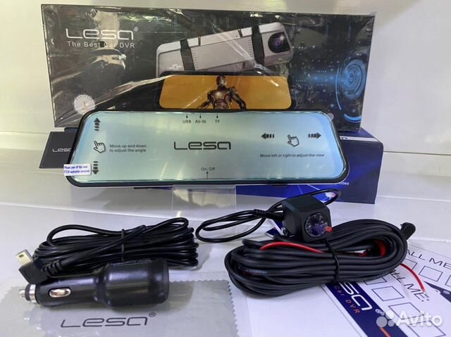 Зеркало регистратор сенсорное с камерой