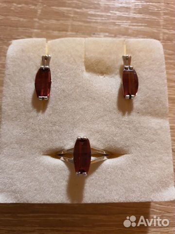 Комплект украшений из серебра