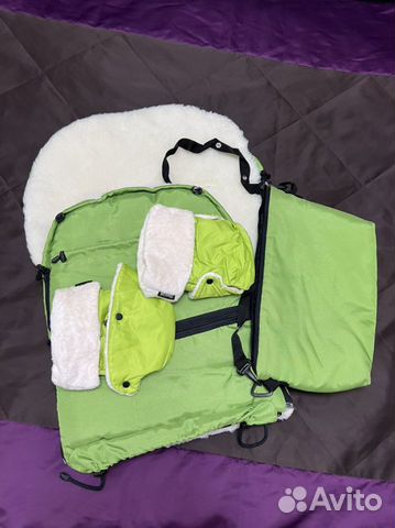 Зимний конверт в коляску leokid