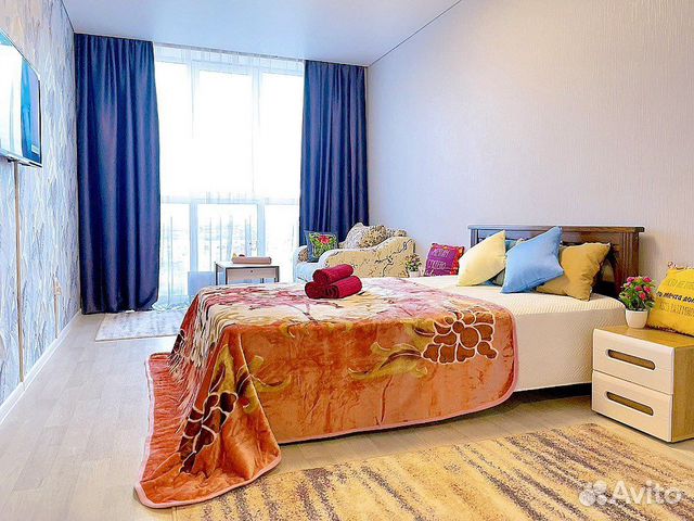 

1-к. квартира, 46 м², 1 кровать