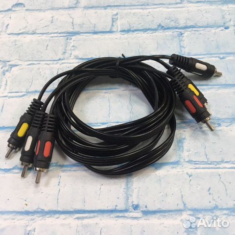 Кабель аудио видео 3RCA-3RCA 1.8 v