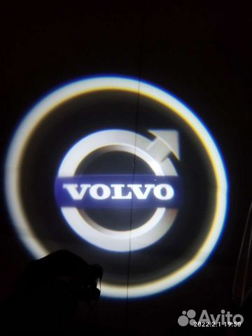 Подсветка дверей с логотипом Вольво