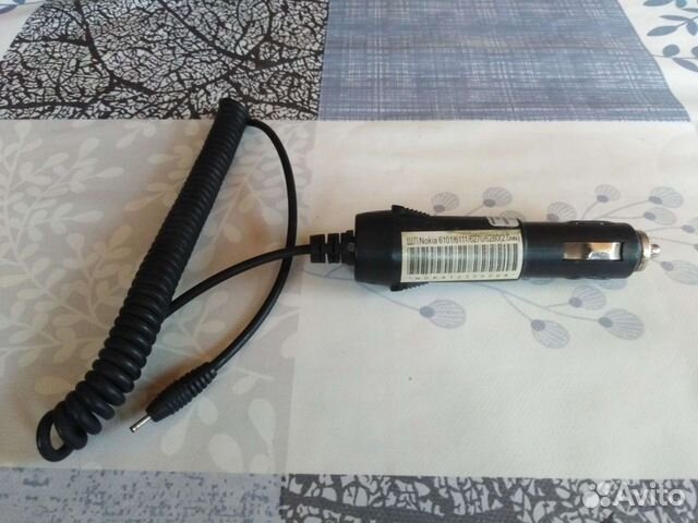 Зарядка nokia тонкая автомобильная прикуриватель