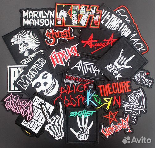 Нашивки с музыкальными группами