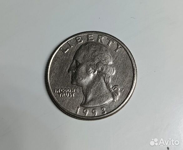 Liberty quarter dollar 1993 перевертыш