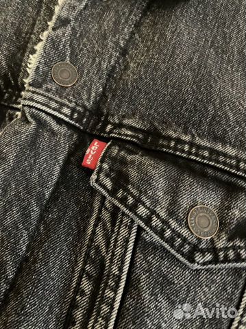 Джинсовая куртка шерпа Levis