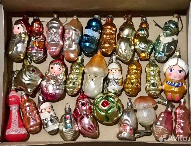 Елочные игрушки СССР советские старые