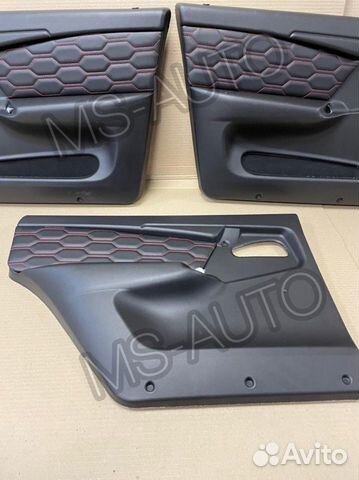 Дверные карты ваз 2114 в коже вставки