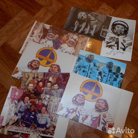 Фотографии космонавтов с автографами