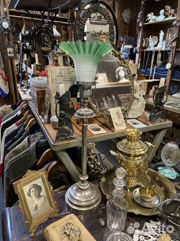 Старинная настольная лампа, до 1917г