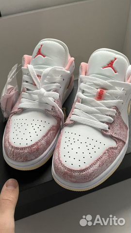 Кроссовки nike air jordan 1 low SE Pink