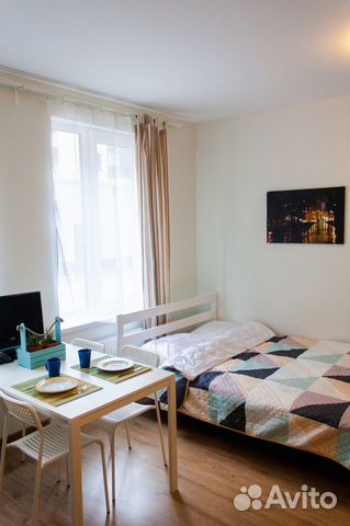 

Квартира-студия, 27 м², 2 кровати