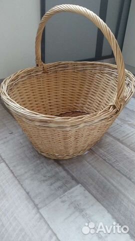 Корзина плетеная большая