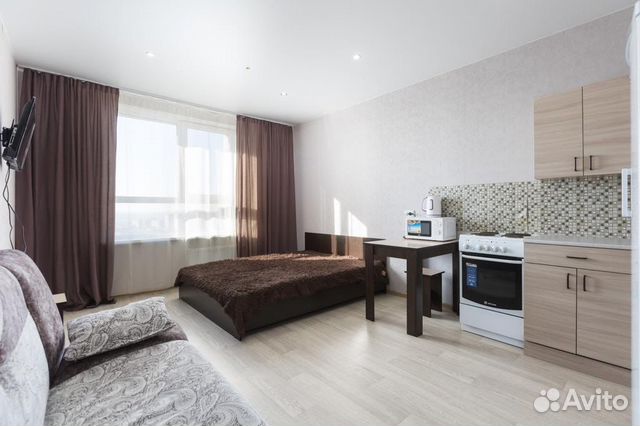 

Квартира-студия, 28 м², 2 кровати