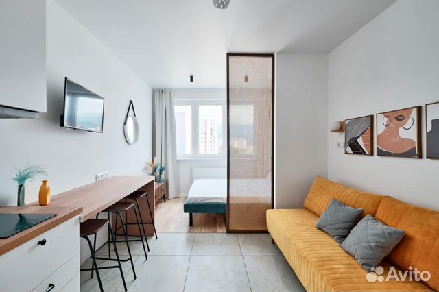 

Квартира-студия, 21 м², 2 кровати