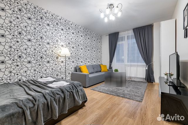 

1-к. квартира, 43 м², 3 кровати