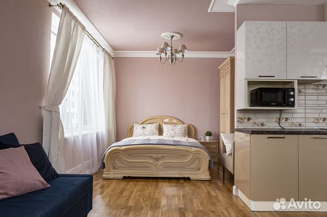 

Квартира-студия, 40 м², 2 кровати