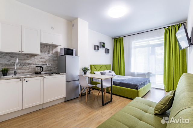 

Квартира-студия, 35 м², 2 кровати