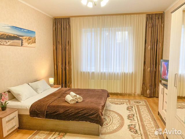 

1-к. квартира, 52 м², 2 кровати
