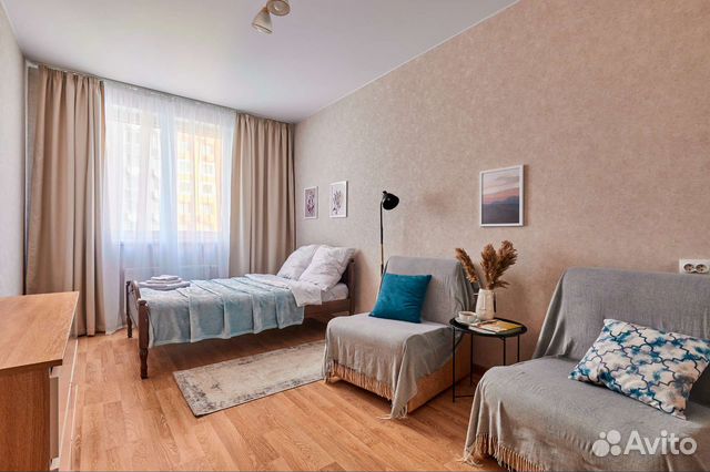 

1-к. квартира, 38 м², 4 кровати