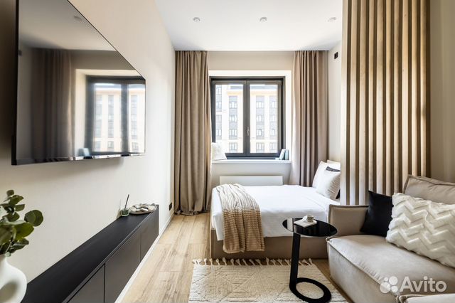 

Квартира-студия, 29 м², 2 кровати