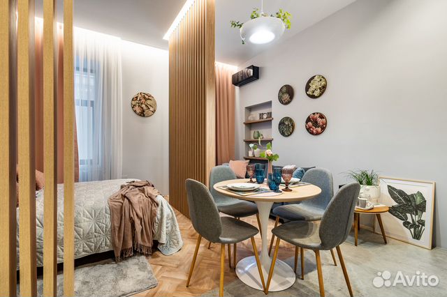 

Квартира-студия в апарт-отеле, 32 м², 2 кровати