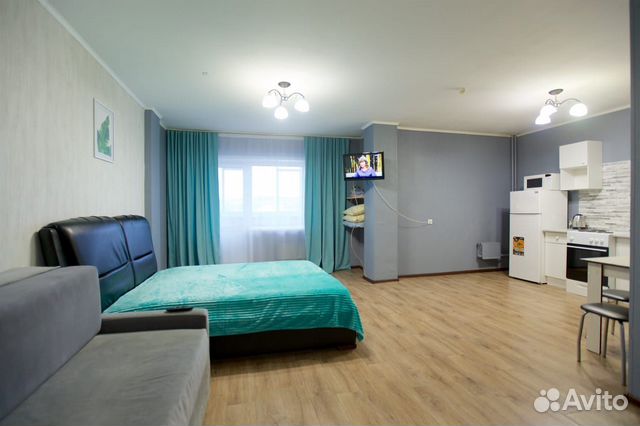 

Квартира-студия, 42 м², 2 кровати