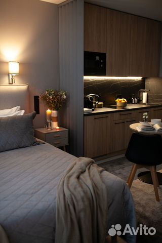 

Квартира-студия, 32 м², 2 кровати