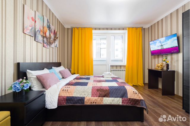 

1-к. квартира, 43 м², 3 кровати