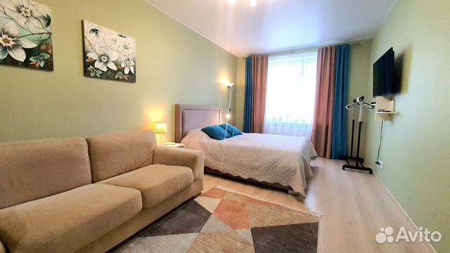 

1-к. квартира, 52 м², 2 кровати