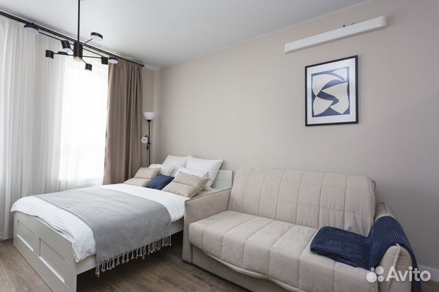 

Квартира-студия, 28 м², 2 кровати