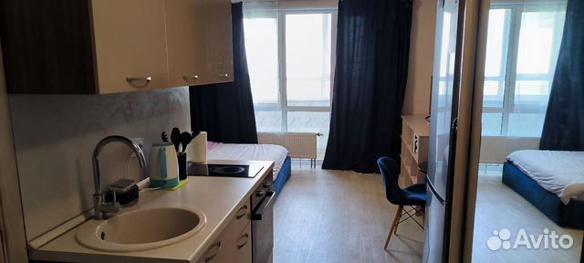 

Квартира-студия, 30 м², 2 кровати