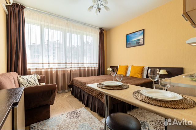 

Квартира-студия, 30 м², 2 кровати