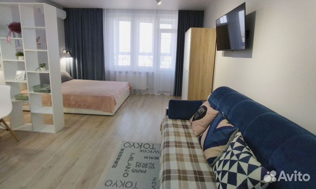 

Квартира-студия, 35 м², 2 кровати