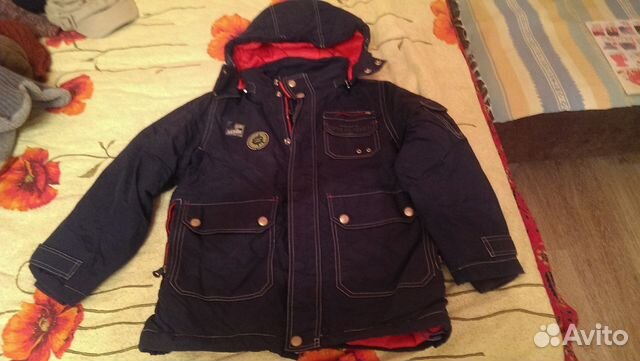 Куртка зимняя пуховик 134