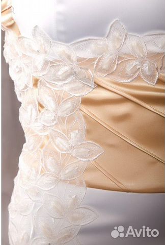 Новое платье свадебное коктейльное р.44