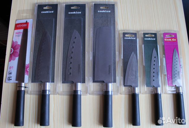 Ножи кухонные Сантоку CookCo, Nadoba (Новые)
